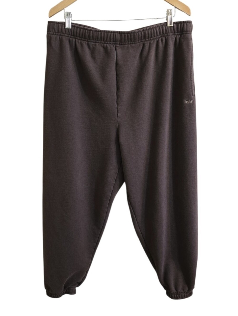 Aritzia TNA Women's Espresso Sweatfleece Extra Fleece MegaFit Joggers. Size XL